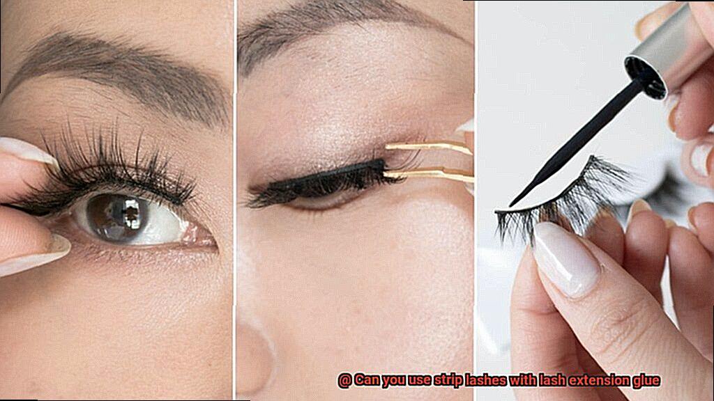 Can you use strip lashes with lash extension glue-8