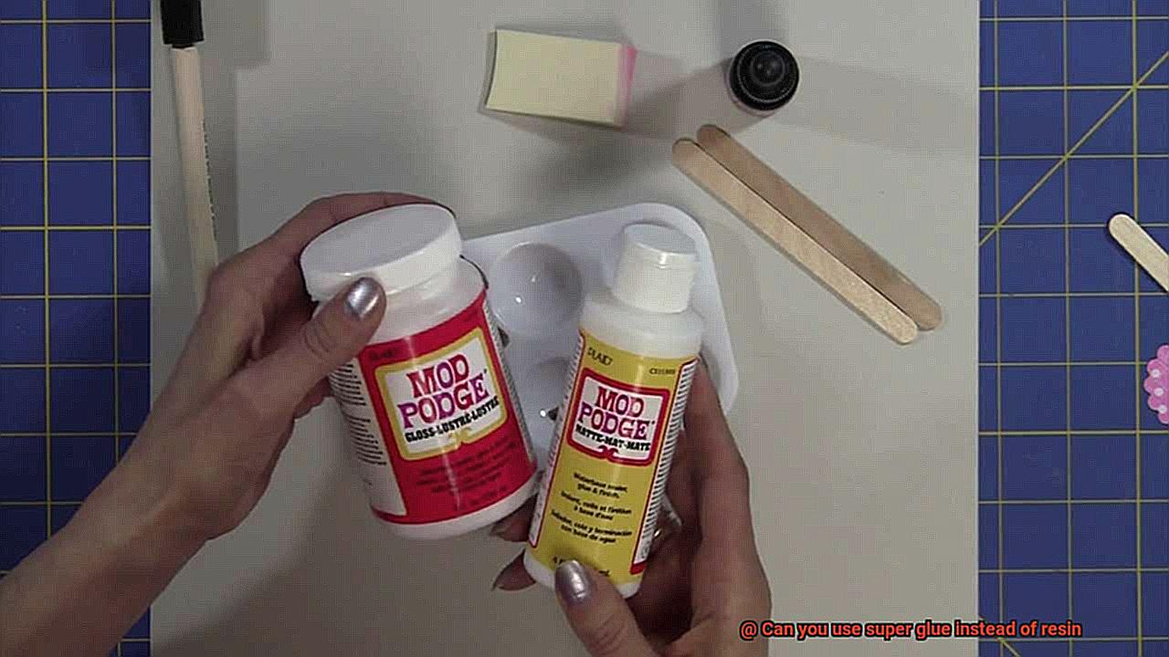 Can you use super glue instead of resin-7