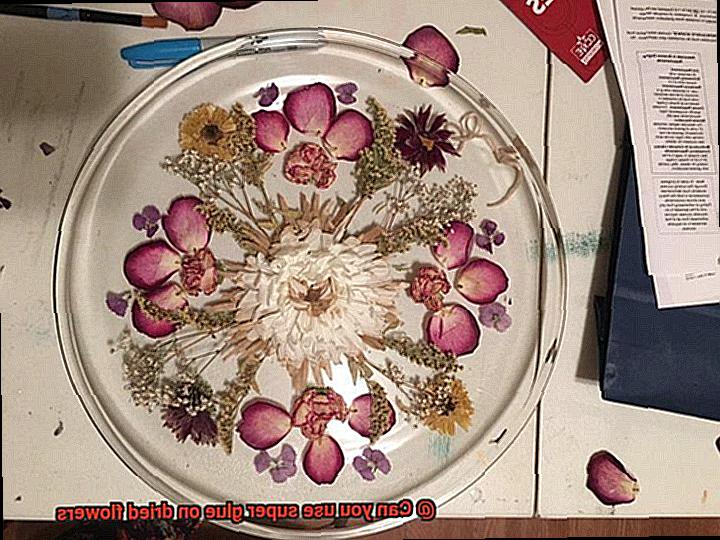 Can you use super glue on dried flowers-5