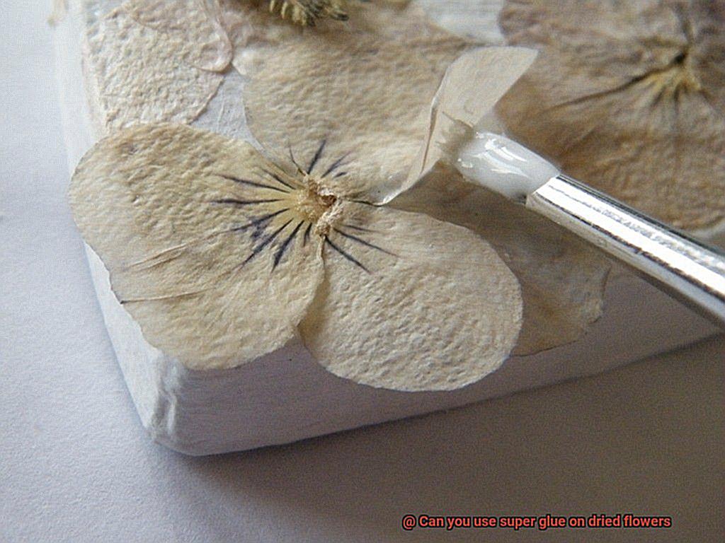 Can you use super glue on dried flowers-10