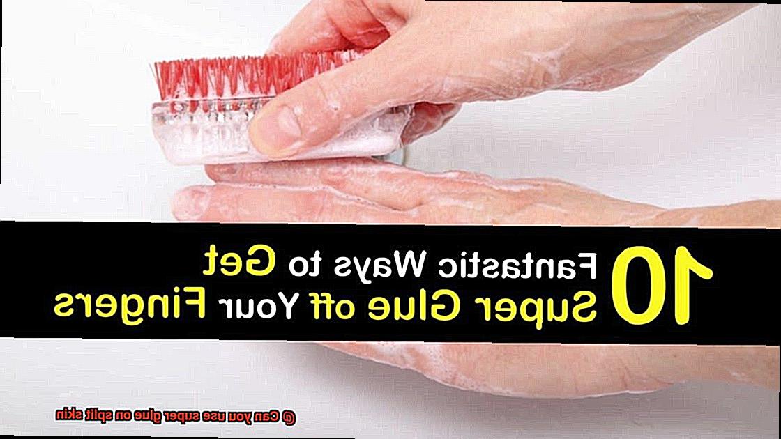 Can you use super glue on split skin-8