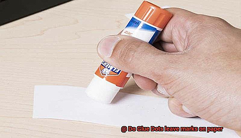 Do Glue Dots leave marks on paper-5