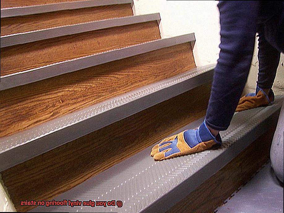 Do you glue vinyl flooring on stairs-5