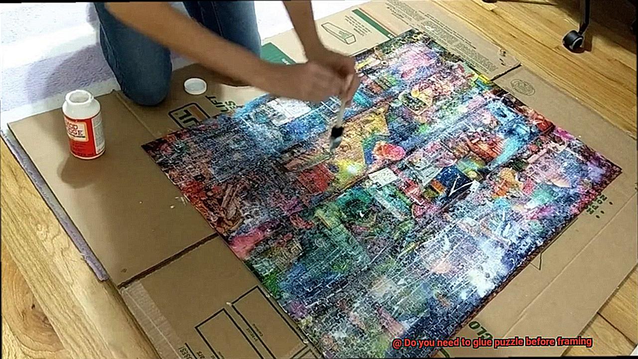 Do you need to glue puzzle before framing-5