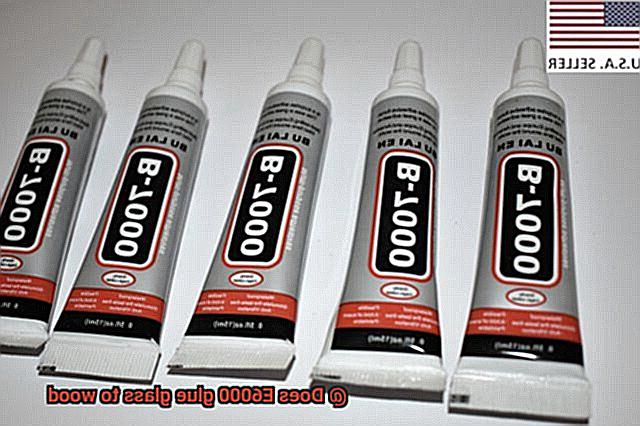 Does E6000 glue glass to wood-4