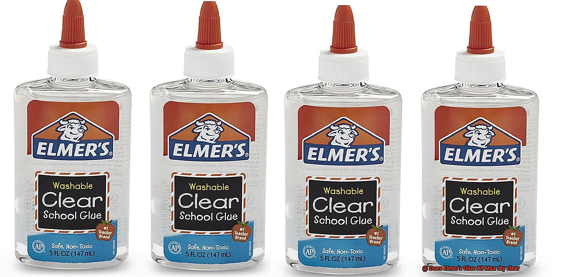 Does Elmer's Glue All Max dry clear-3