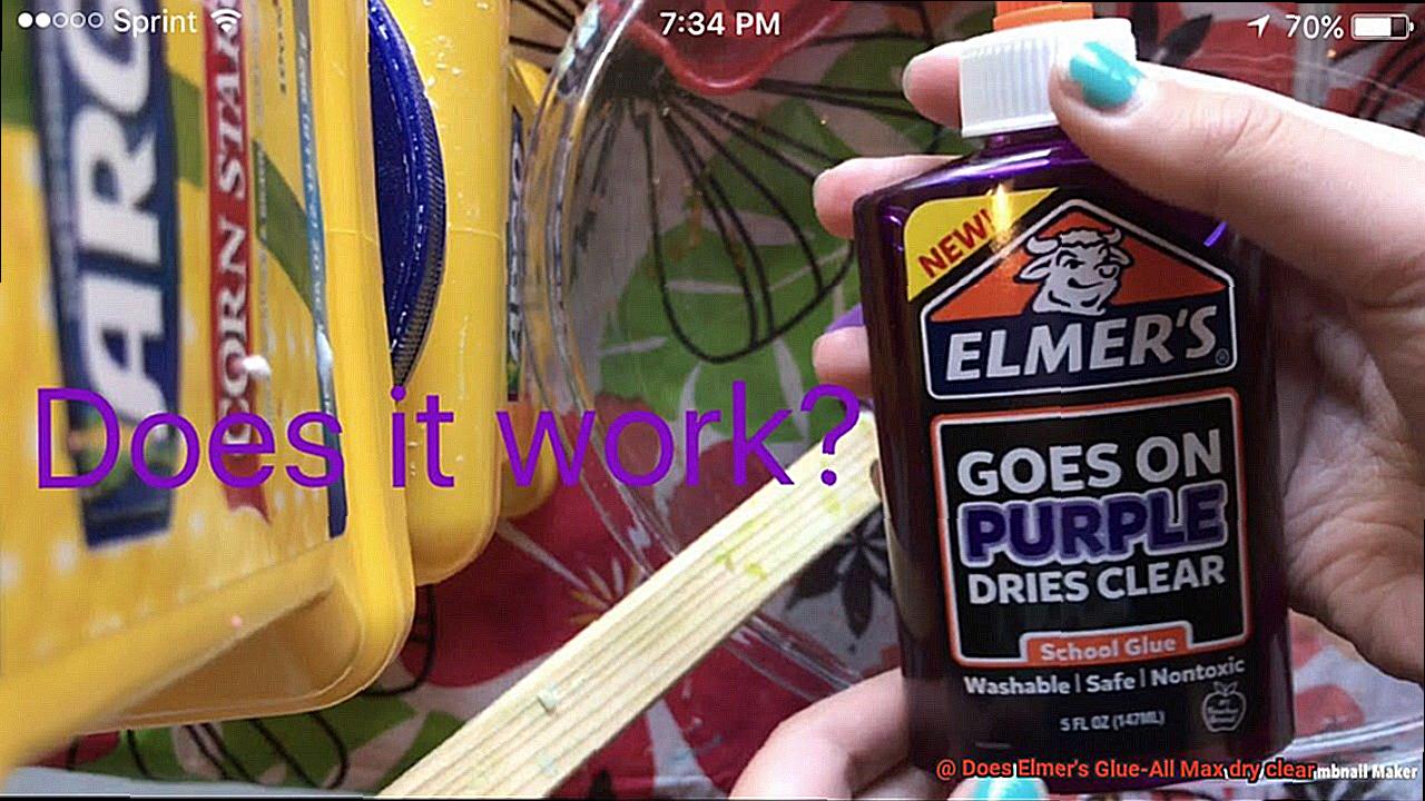 Does Elmer's Glue-All Max dry clear-3