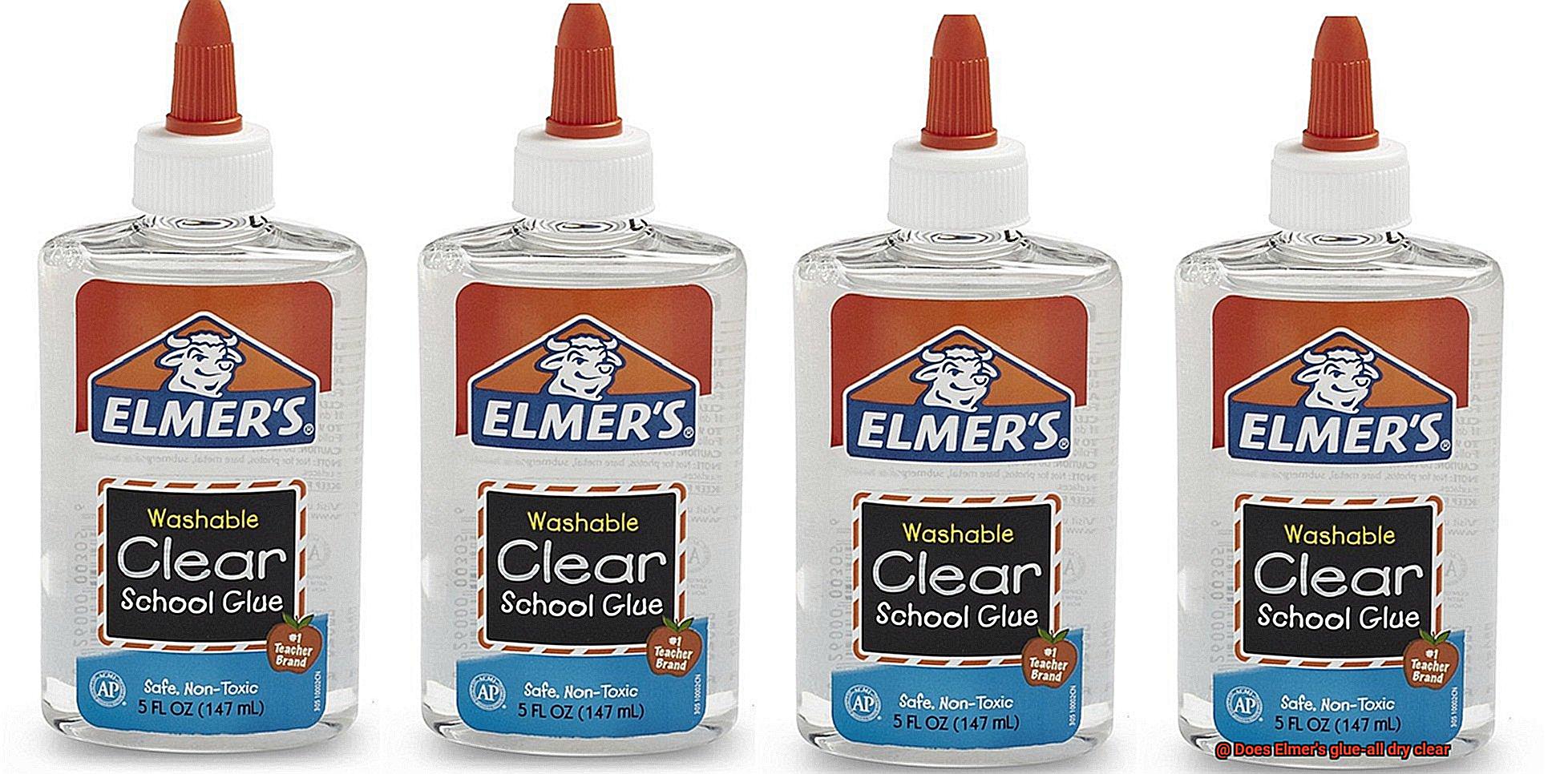 Does Elmer's glue-all dry clear-7