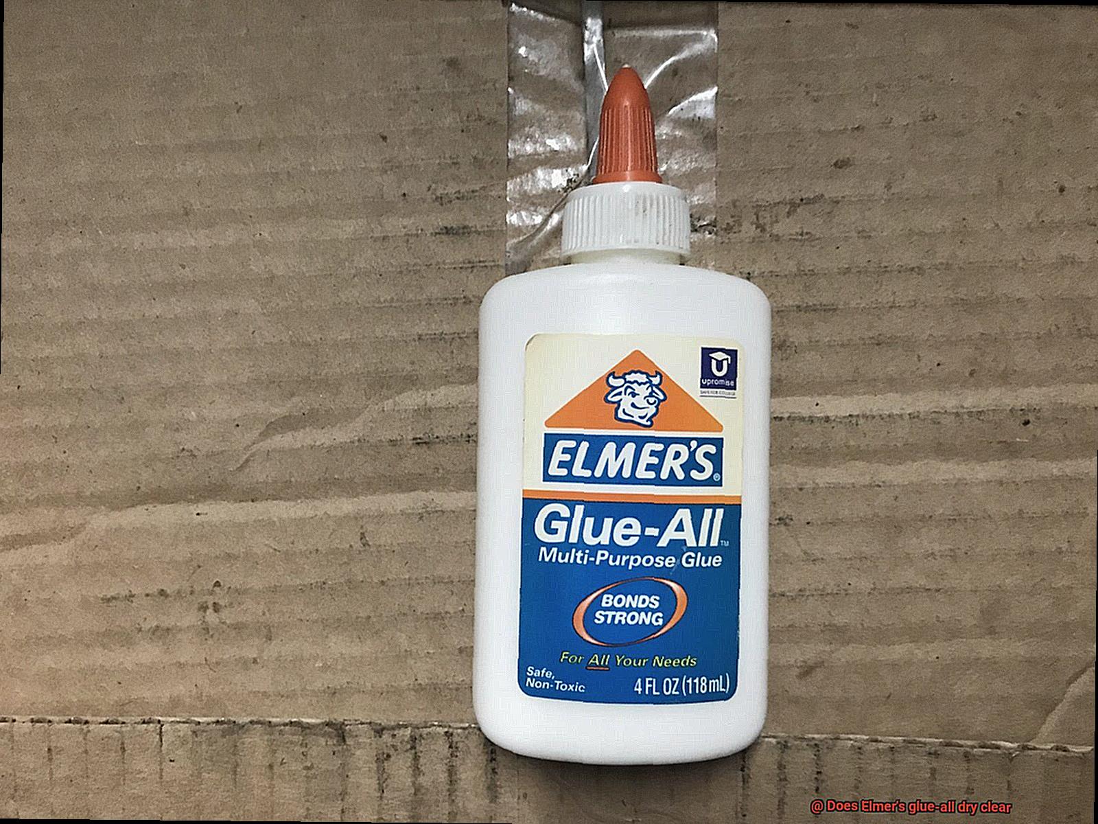 Does Elmer's glue-all dry clear-3