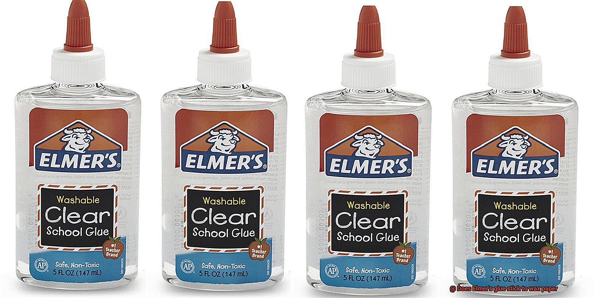 Does Elmer's glue stick to wax paper-3
