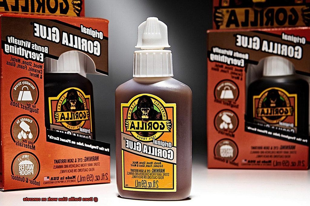 Does Gorilla Glue work on concrete? Glue Things