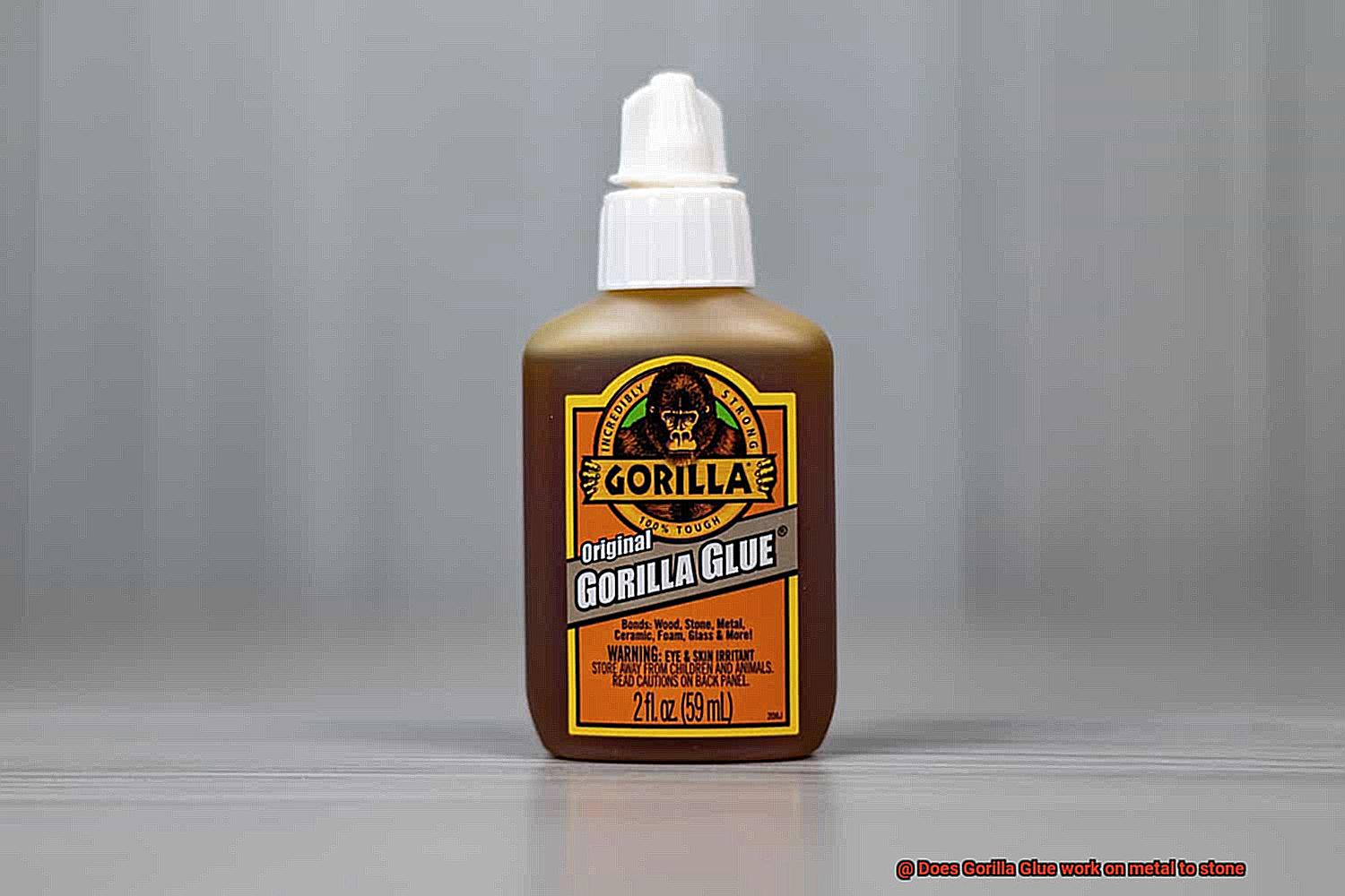 Does Gorilla Glue work on metal to stone-8