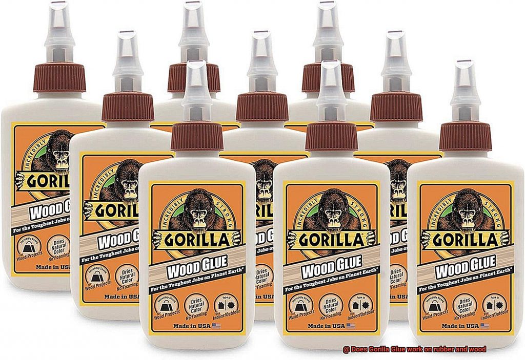 Does Gorilla Glue work on rubber and wood? Glue Things