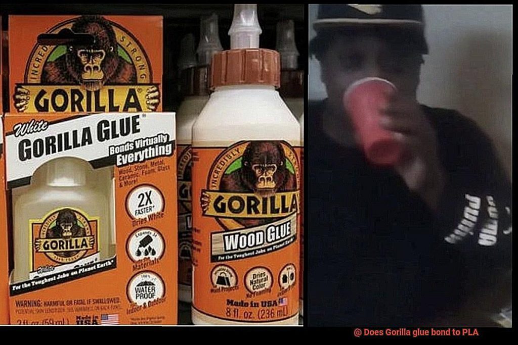 Does Gorilla glue bond to PLA? Glue Things