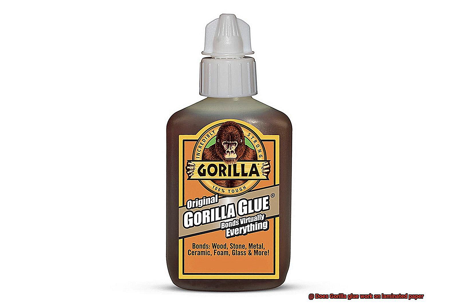 Does Gorilla glue work on laminated paper-8