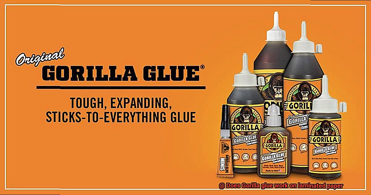 Does Gorilla glue work on laminated paper-9