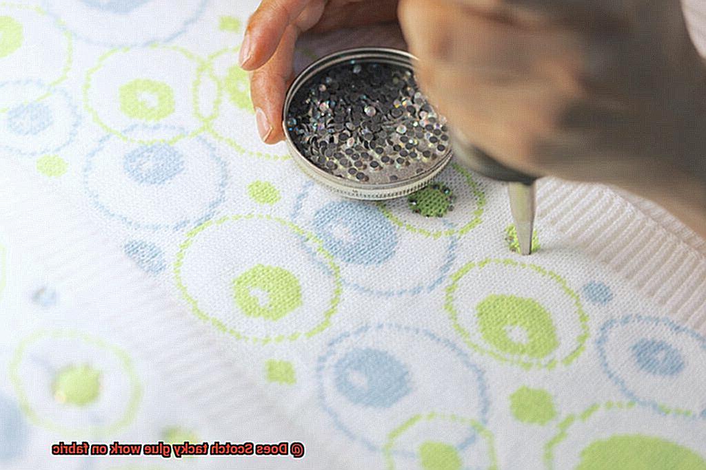 Does Scotch tacky glue work on fabric-5