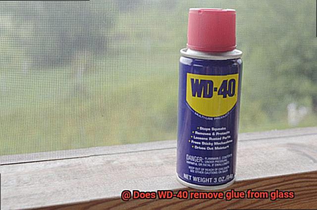 Does WD-40 remove glue from glass-9