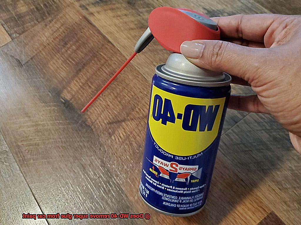 Does WD-40 remove super glue from car paint-7