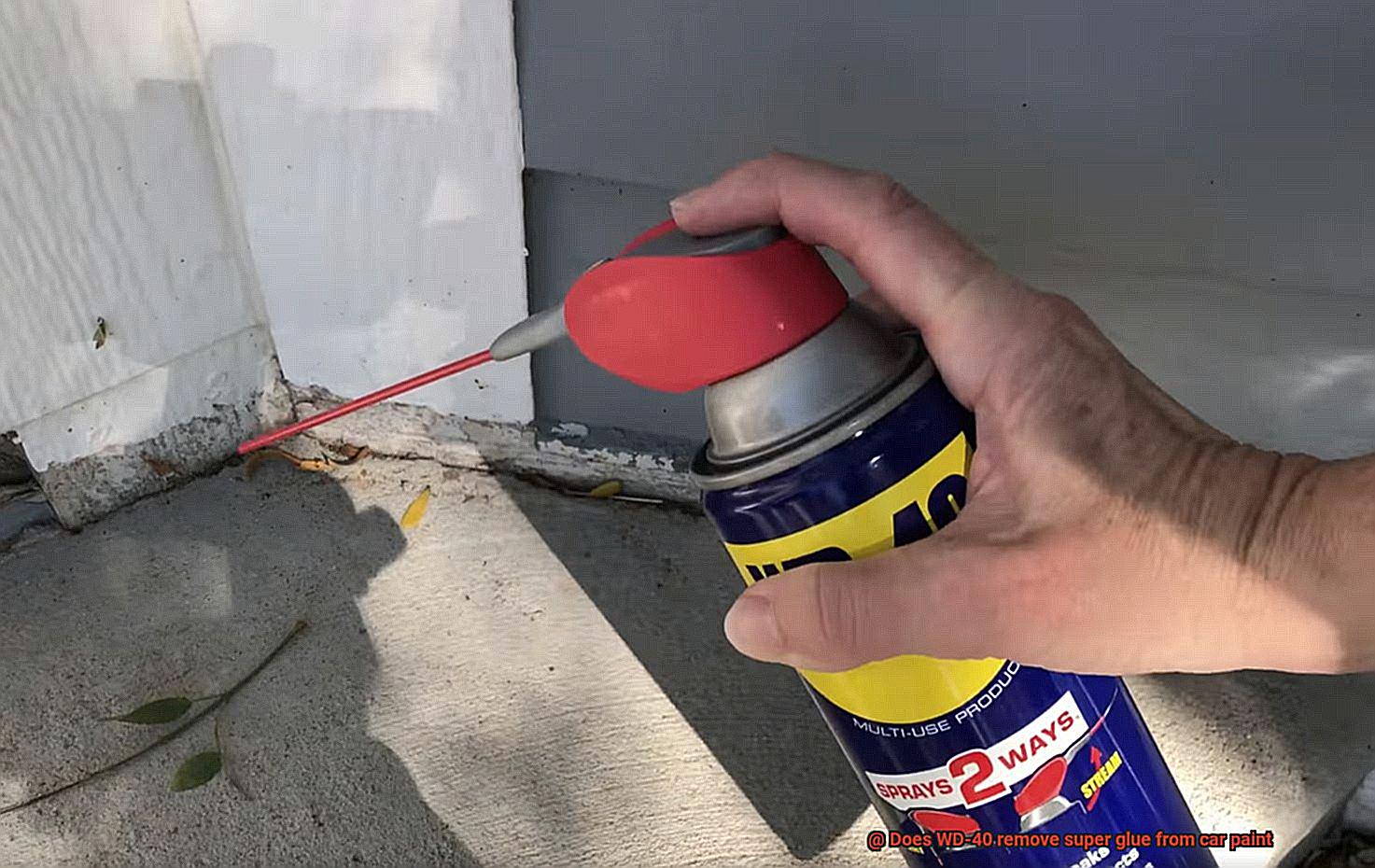 Does WD-40 remove super glue from car paint-11