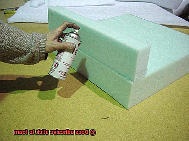 Does adhesive stick to foam-2