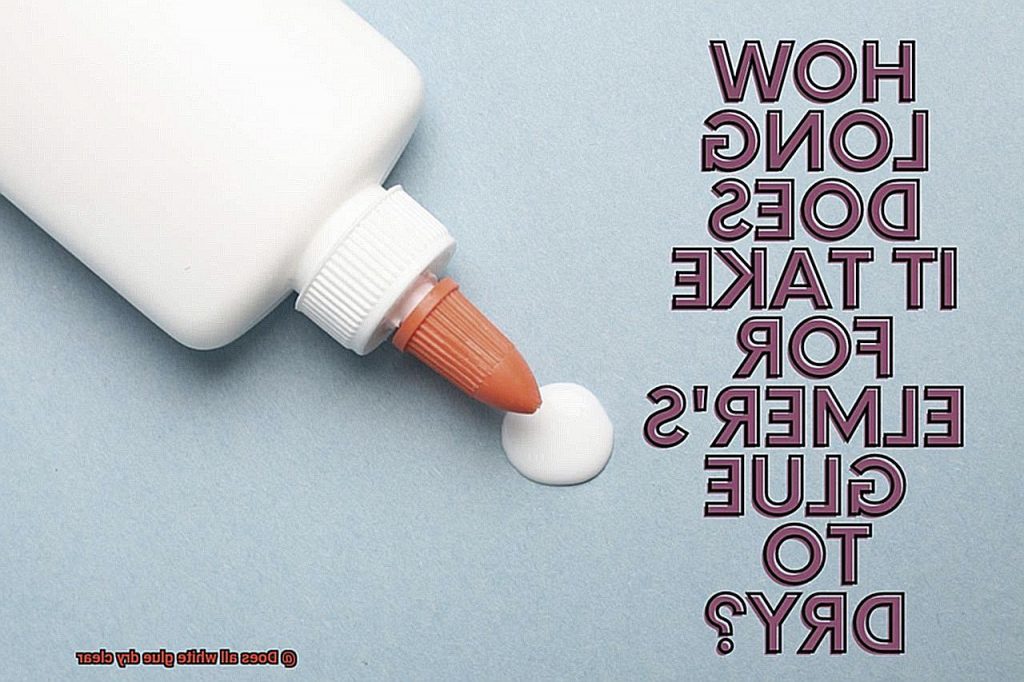 Does all white glue dry clear? Glue Things