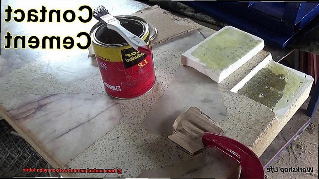 Does contact cement work on nylon fabric? Glue Things