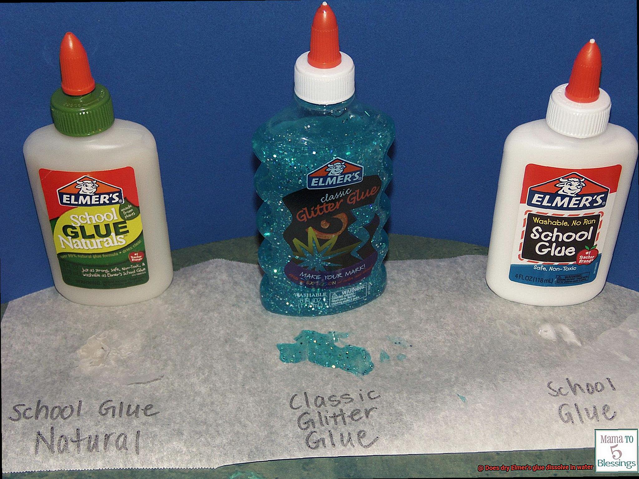 Does dry Elmer's glue dissolve in water-4