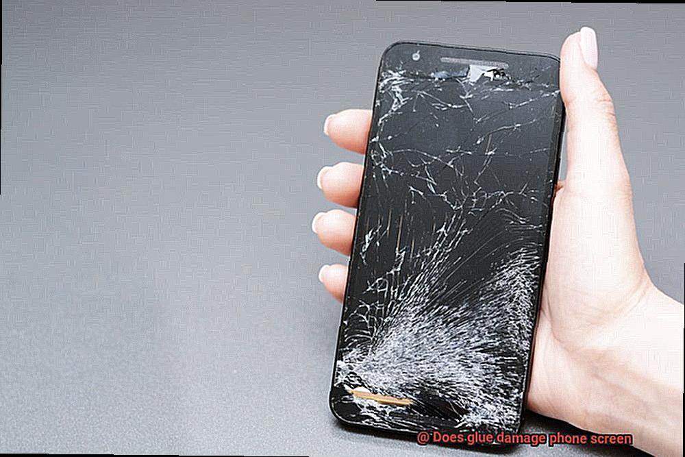 Does glue damage phone screen-6