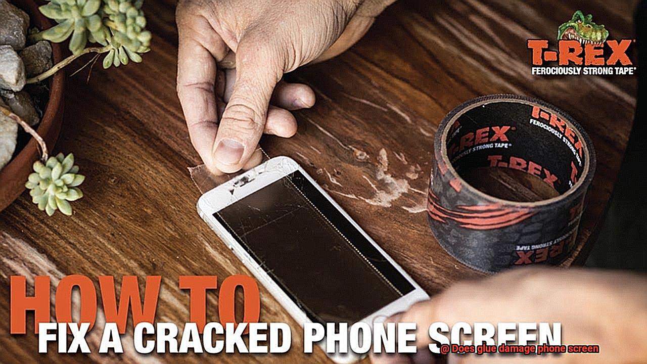 Does glue damage phone screen-2