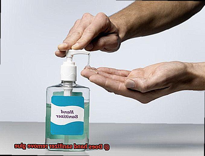 Does hand sanitizer remove glue-7