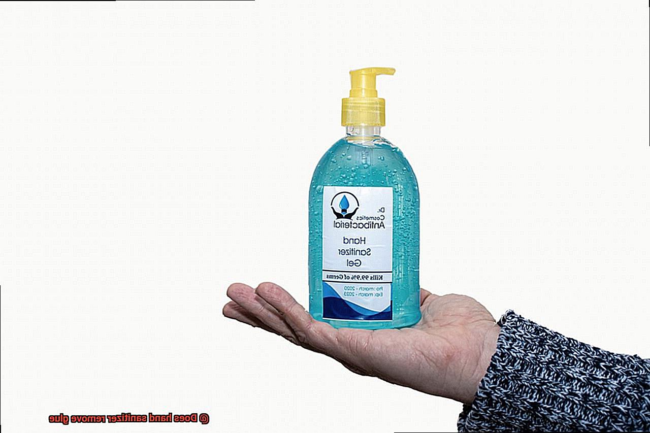 Does hand sanitizer remove glue-2