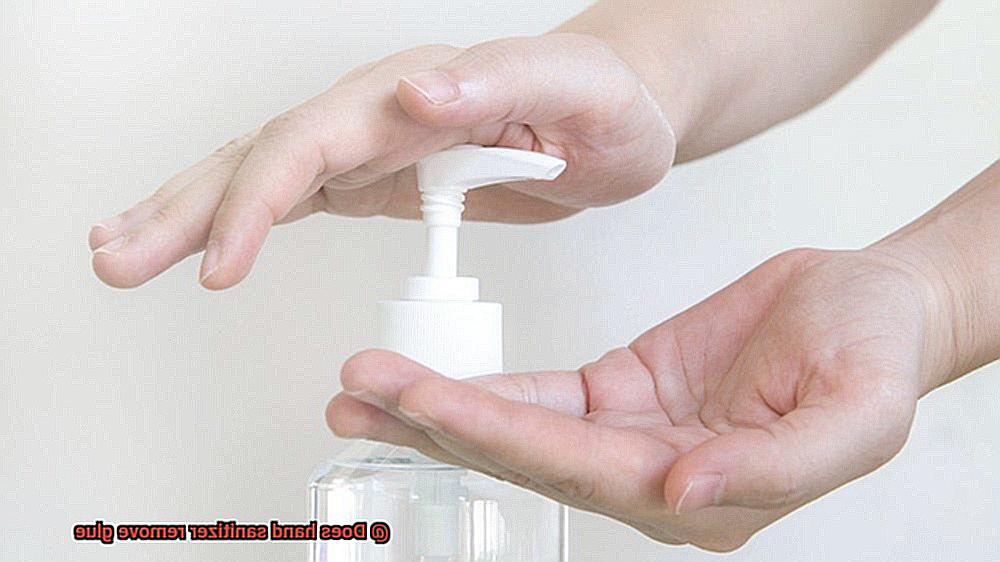 Does hand sanitizer remove glue-5