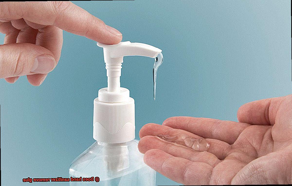 Does hand sanitizer remove glue-4