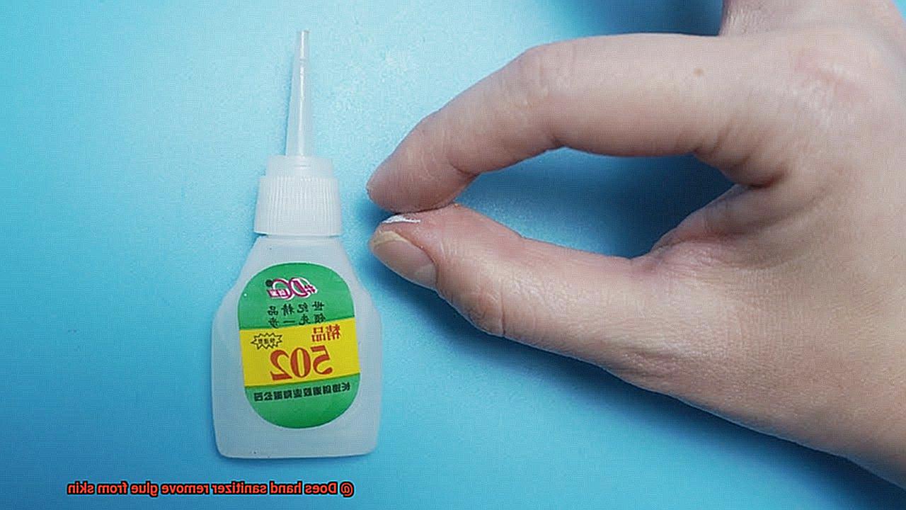 Does hand sanitizer remove glue from skin-7