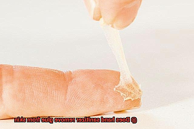 Does hand sanitizer remove glue from skin-2