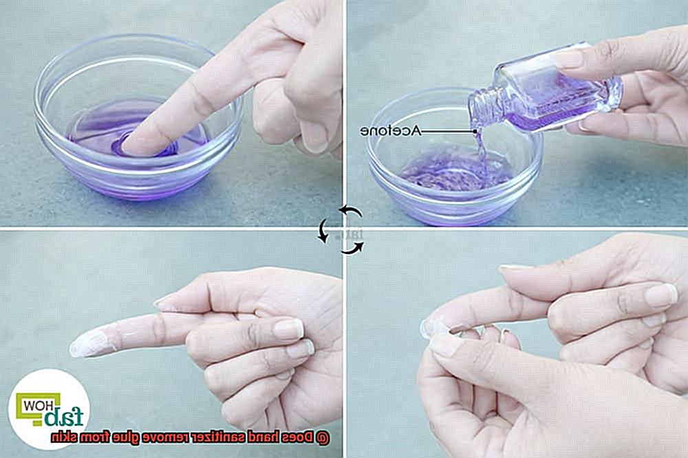 Does hand sanitizer remove glue from skin-3