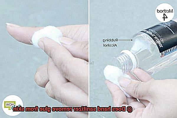 Does hand sanitizer remove glue from skin-4