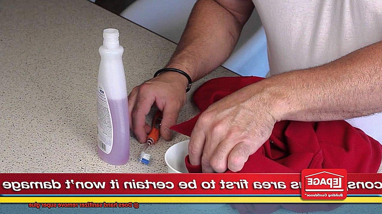 Does hand sanitizer remove super glue-8