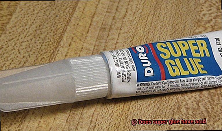 Does super glue have acid-2