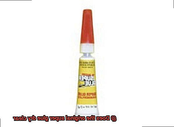 Does the original super glue dry clear-4