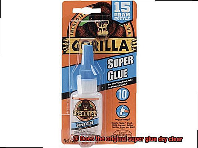 Does the original super glue dry clear-2