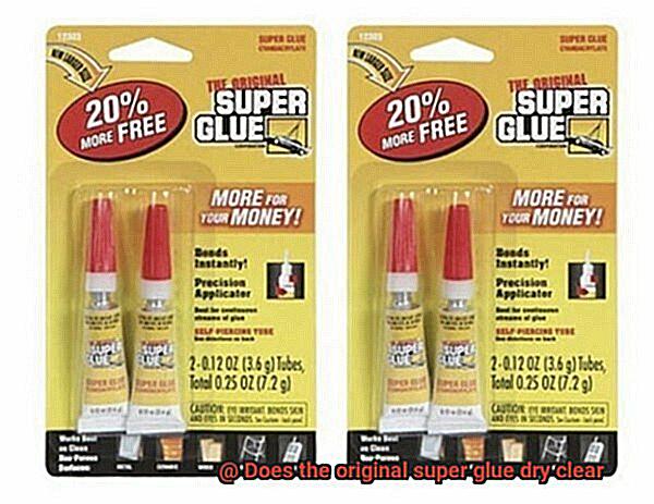 Does the original super glue dry clear-8