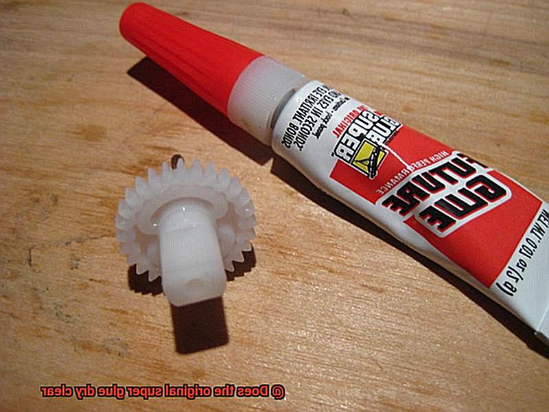 Does the original super glue dry clear-10