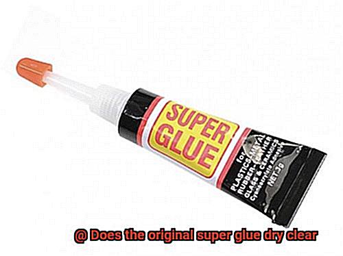 Does the original super glue dry clear-9