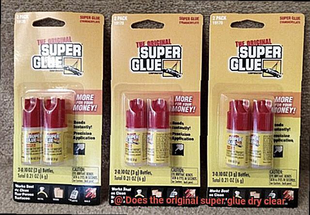 Does the original super glue dry clear-3