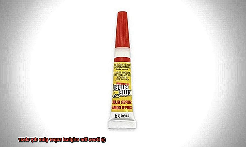 Does the original super glue dry clear-7