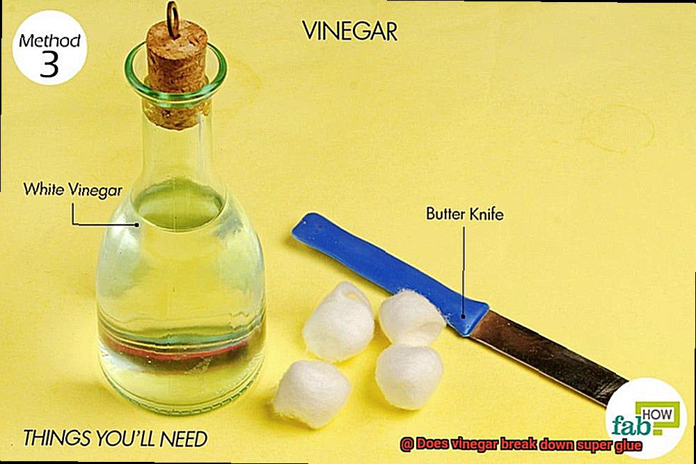 Does vinegar break down super glue-4