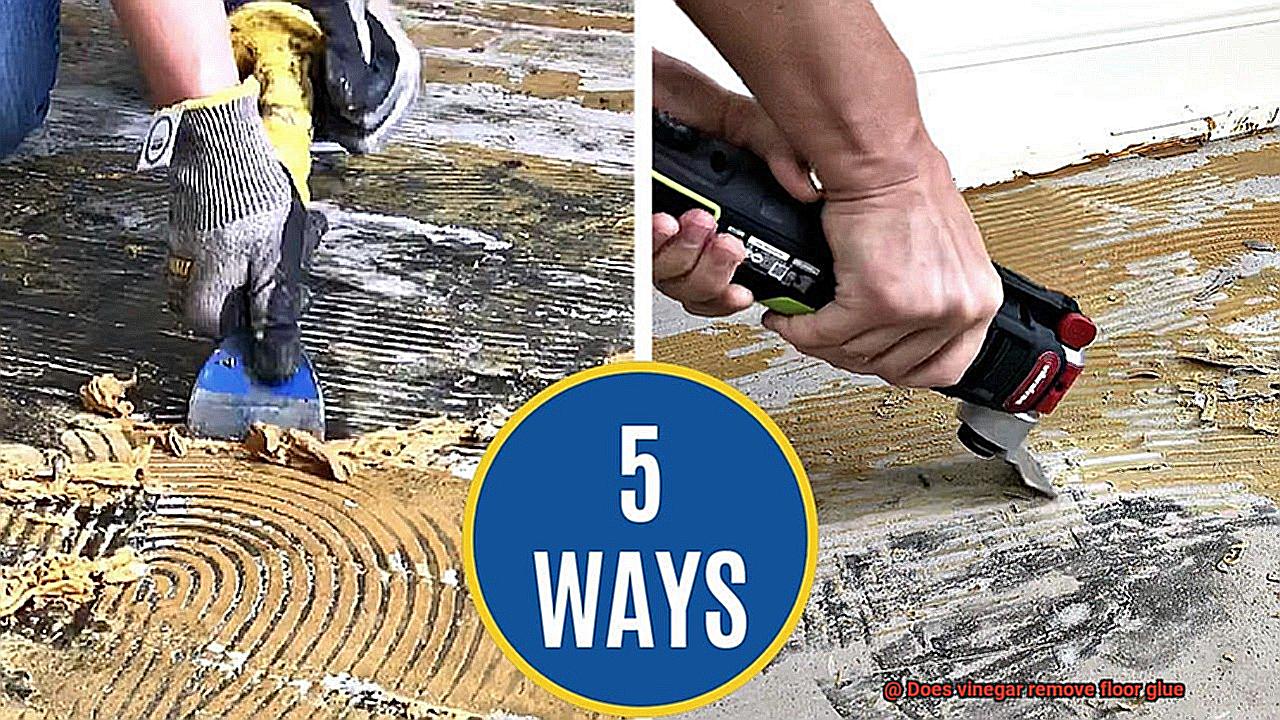 Does vinegar remove floor glue-7