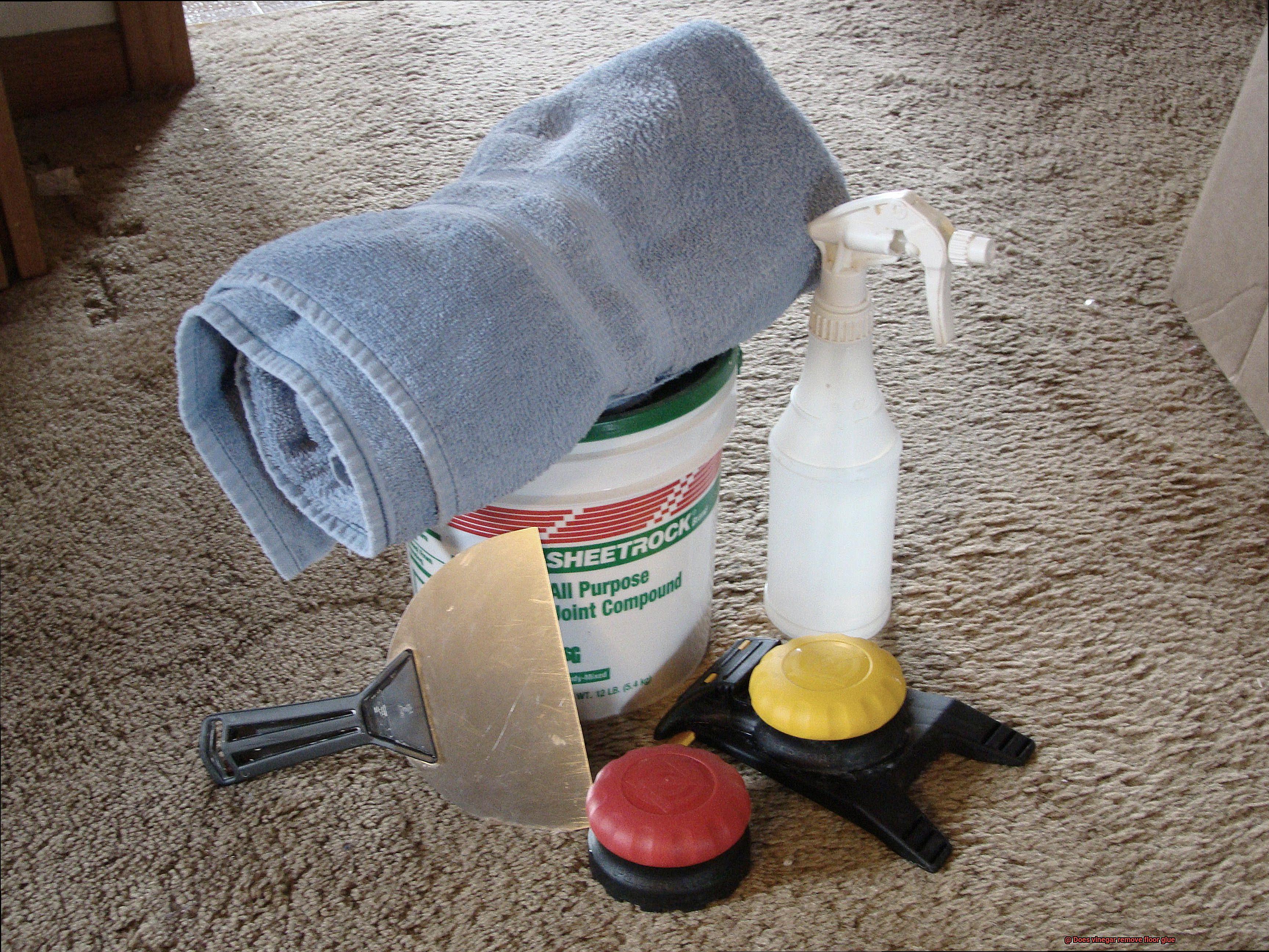 Does vinegar remove floor glue-5